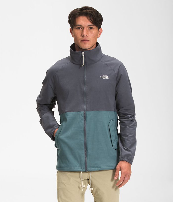 The North Face Mens Softshell Jacket Class V Full Zip 739SKEPCN - Grey/Blue